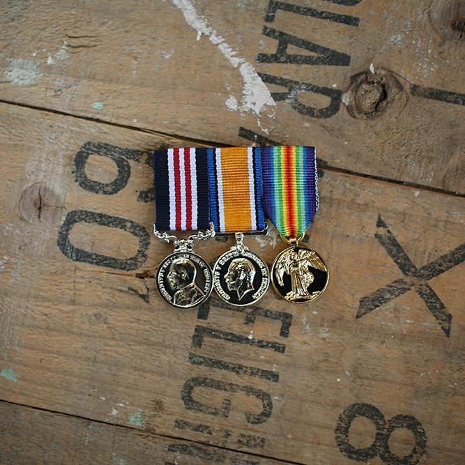 WW1 Duo with Military Medal - Image 3